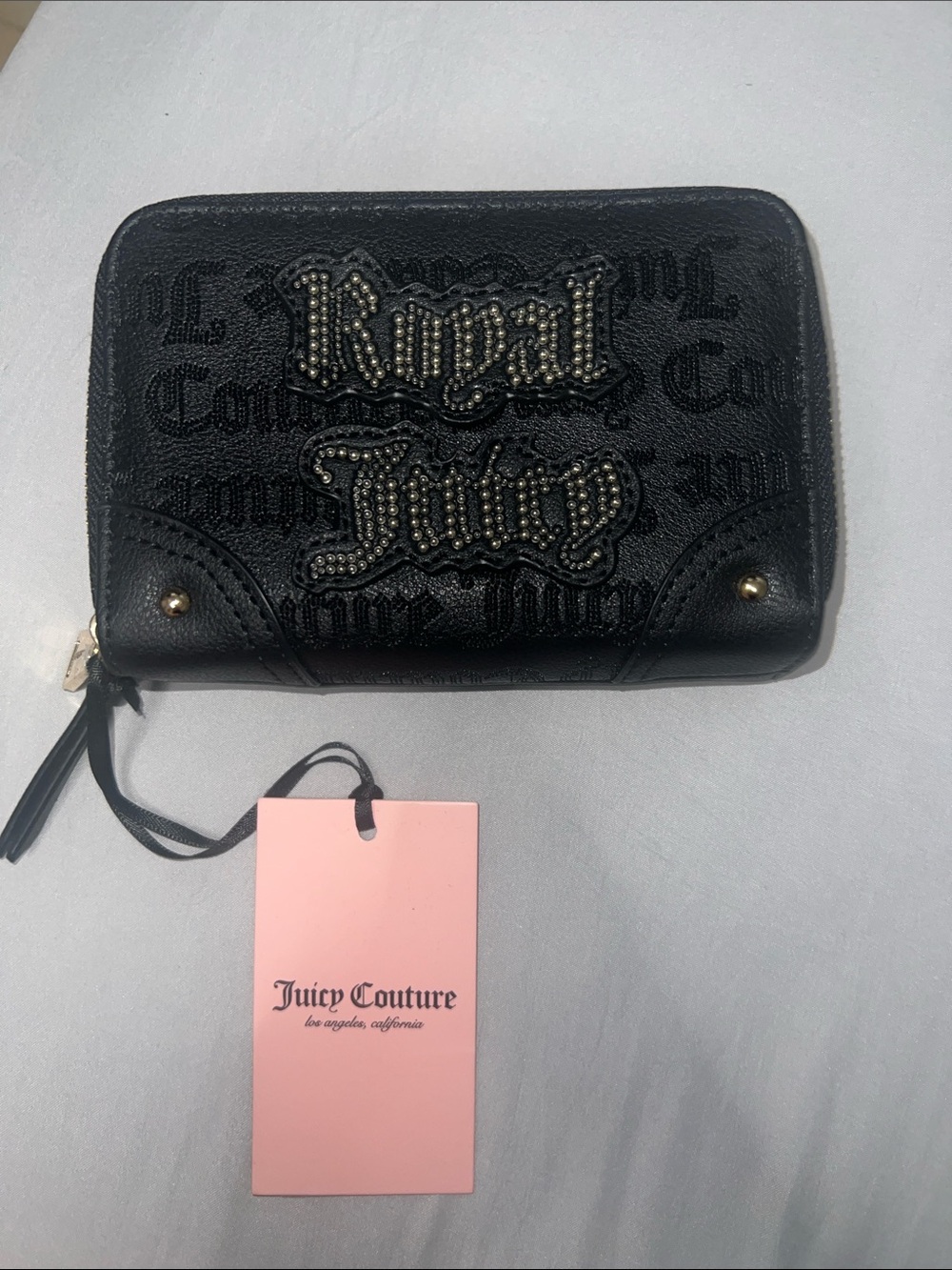 Juicy Couture Black Studded Wallet